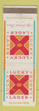 Matchbook Cover - Lucky Lager Beer San Francisco CA