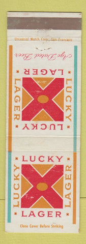 Matchbook Cover - Lucky Lager Beer San Francisco CA