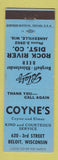 Matchbook Cover - Coyne's Belit WI Blatz Beer Janesville