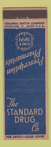 Matchbook Cover - Standard Drug