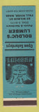 Matchbook Cover - Bolduc's Lumber Fall River MA BLUE