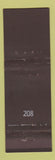Matchbook Cover - 208 Crown Match Los Angeles CA
