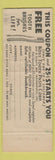 Matchbook Cover - Bost Tooth Paste