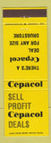 Matchbook Cover - Cepacol Drugs?