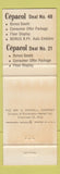 Matchbook Cover - Cepacol Drugs?