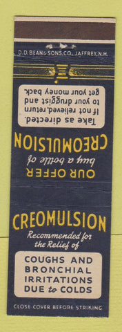 Matchbook Cover - Creomulsion for Coughs