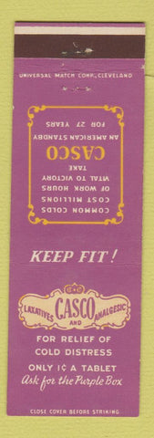 Matchbook Cover - Casco Laxatives