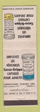 Matchbook Cover - Casse Grippe Medicine Drug QC