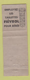 Matchbook Cover - Casse Grippe Medicine Drug QC