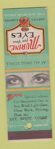 Matchbook Cover - Murine Eye Drops
