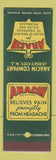 Matchbook Cover - Anacin for Headaches Jersey City NJ SAMPLE