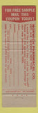 Matchbook Cover - Nebs Pain Reliever