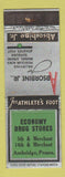 Matchbook Cover - Absorbine Jr Economy Drug Stores Ambridge PA
