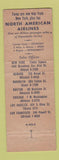 Matchbook Cover - North American Airlines Douglas Planes