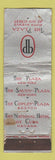 Matchbook Cover - Plaza Hotel New York City FEDERAL LONG WORN
