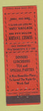 Matchbook Cover - Sunset Tavern Motor Inn Newtown CT Federal