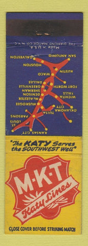 Matchbook Cover - MKT Railroad KATY WEAR