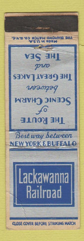 Matchbook Cover - Lackawanna Railroad New York Buffalo WEAR