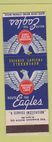 Matchbook Cover - Missouri Pacific Railroad Route of the Eagles