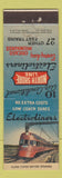 Matchbook Cover - North Shore Line Railroad Electroliners