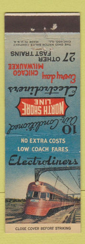 Matchbook Cover - North Shore Line Railroad Electroliners