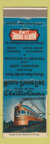 Matchbook Cover - North Shore Line Railroad Electroliners