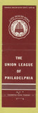 Matchbook Cover - Union League of Philadelphia PA