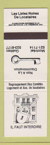 Matchbook Cover - Il Faut Interdire Montral QC WEAR