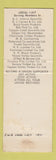 Matchbook Cover - IWA Union Woodworkers Salmon Arm BC