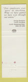 Matchbook Cover - International Association Machinists