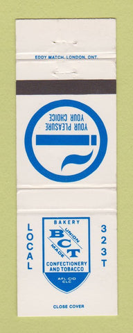 Matchbook Cover - Bakery Union Confectionery Tobacco Canada