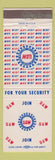 Matchbook Cover - UAW Union Detroit MI