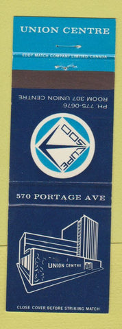 Matchbook Cover - Union Centre Winnipeg MB #2