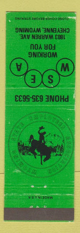 Matchbook Cover - Wyoming State Employees Association Cheyenne WY