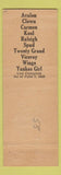 Matchbook Cover - Union Label Tobacco Products Avalon Kool Spud Yankee Girl