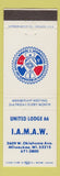 Matchbook Cover - International Machinists Union Milwaukee WI
