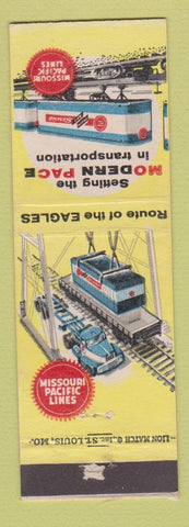 Matchbook Cover - Missouri Pacific Railroad Route of the Eagles WEAR