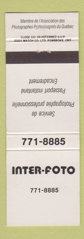 Matchbook Cover - Inter Foto Photography QC
