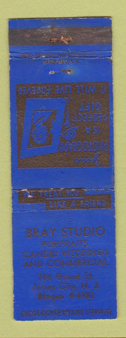 Matchbook Cover - Bray Photography Studio Jersey City NJ WEAR
