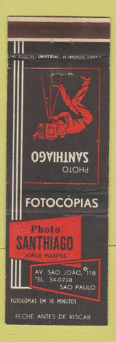 Matchbook Cover - Photo Santhiago Jorge Martins Sao Paulo Brazil