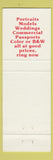 Matchbook Cover - Photo Discount Passport Photos Melbourne Australia