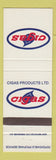 Matchbook Cover - Cigas Products Propane
