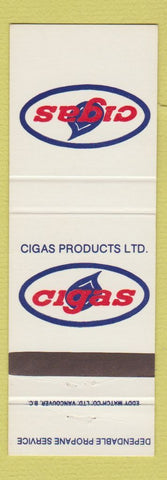 Matchbook Cover - Cigas Products Propane