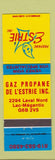 Matchbook Cover - Propane Estrie Lac Megantic QC