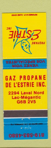 Matchbook Cover - Propane Estrie Lac Megantic QC