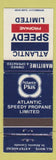 Matchbook Cover - Atlantic Propane Canada WEAR