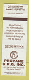 Matchbook Cover - Propane GRG Ste Marie Beauce QC