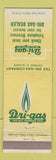 Matchbook Cover - Dri Gas Propane Chicago IL