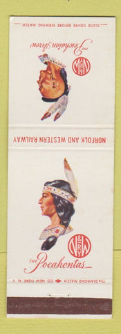 Matchbook Cover - Norfolk and Western Railroad Pocahontas