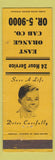 Matchbook Cover - East Orange Cab Taxi NJ